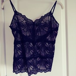 The Limited Black Lace Camisole - Small